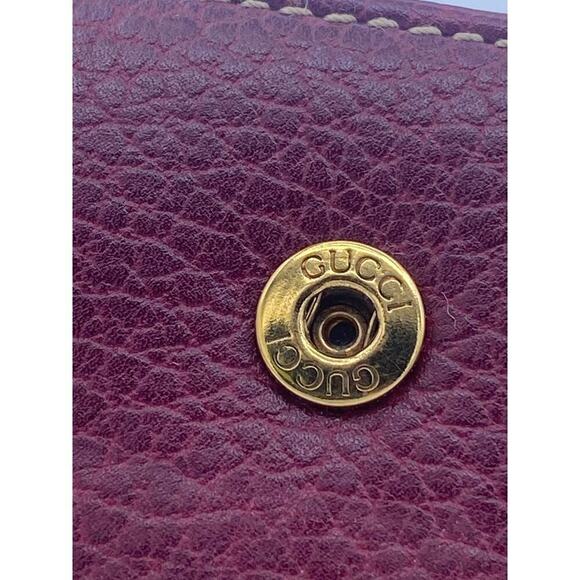 Gucci Authentic burgundy Key Ring Case - Picture 7 of 9